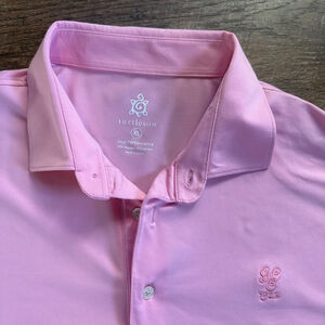 Men's Turtleson Pink Polo Shirt XL Clearance